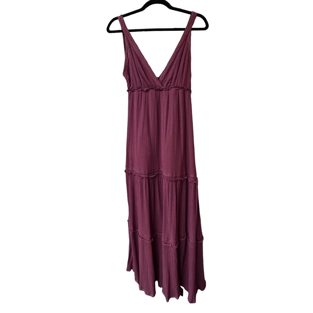 ILLA ILLA Wine Purple Maxi Dress